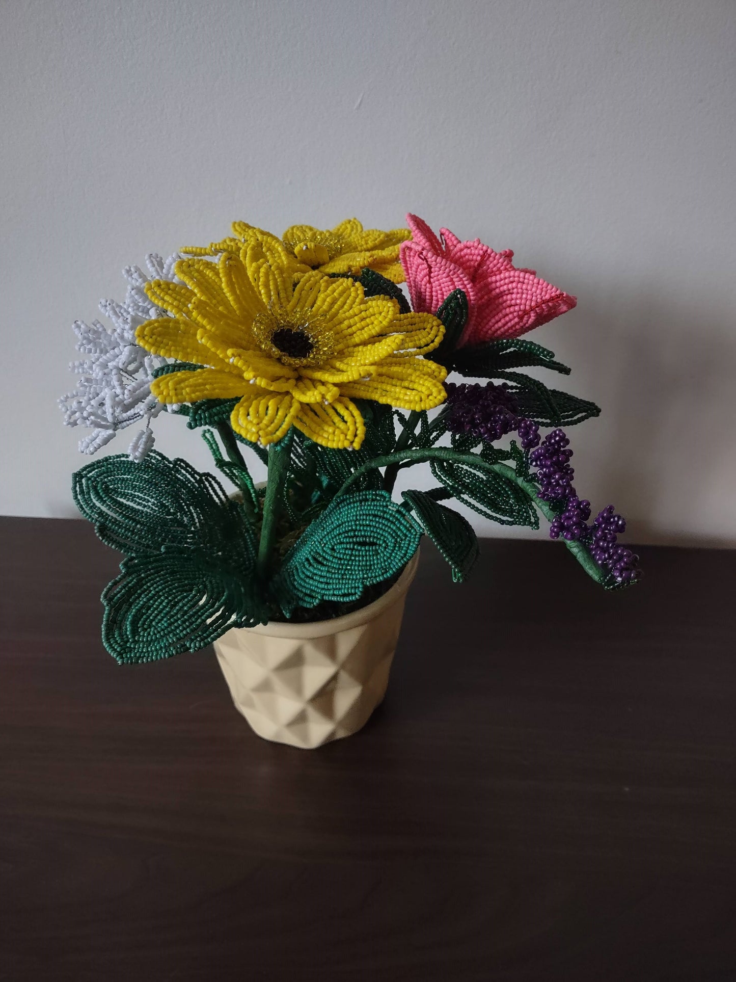 Bouquet of Mix Beaded Flowers