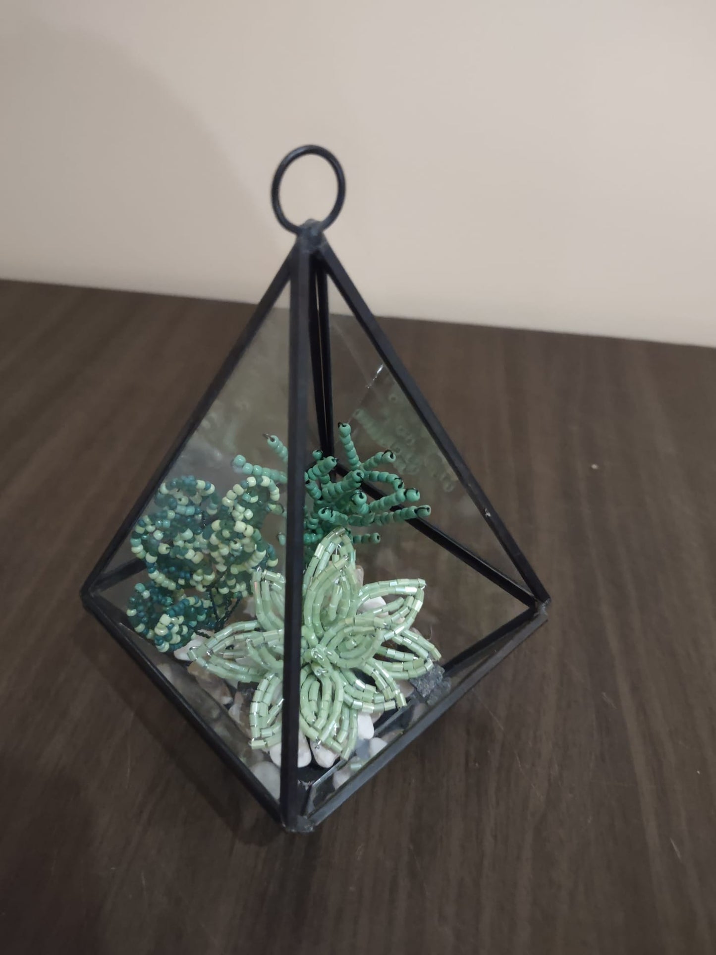 Glass Gem Garden – Beaded Succulent Terrarium