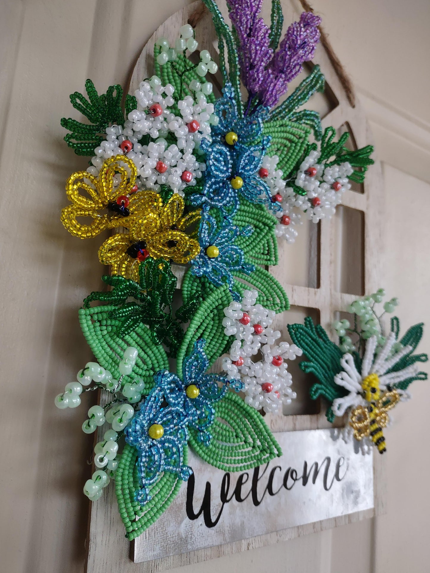Wooden Welcome Sign