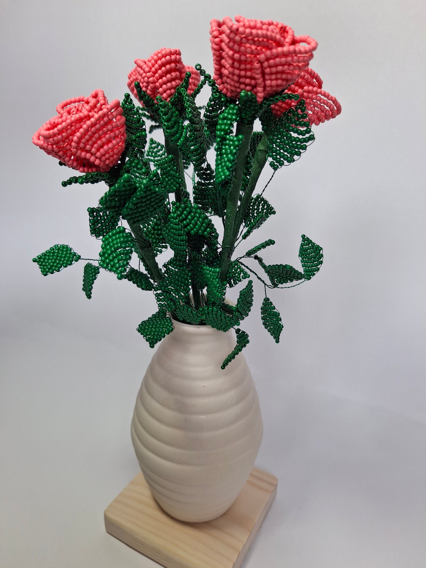 Pink Roses in Vase