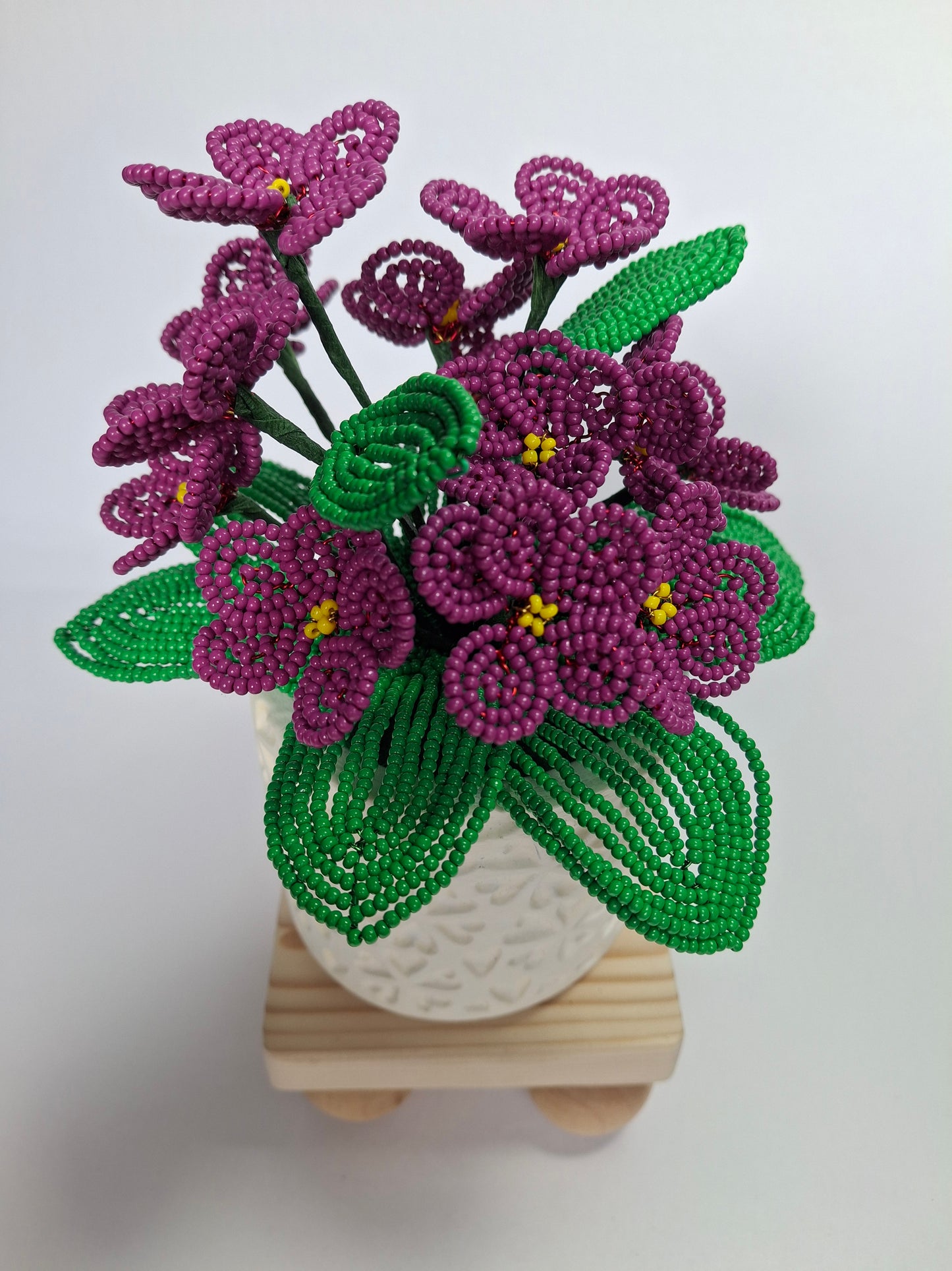 Potted French-beaded Violets