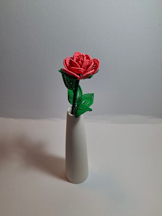 Single Rose in Vase