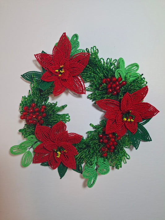 Poinsettia Wreath - Small